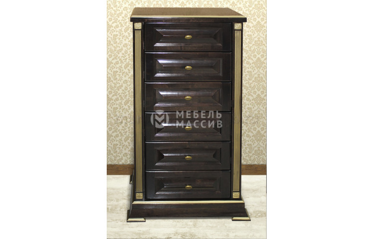 Комод 6 ящиков из серии "Грета" из дуба